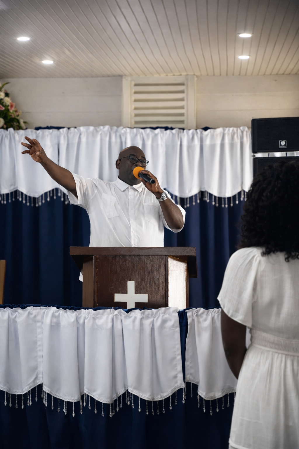 Pastor Jack preaching